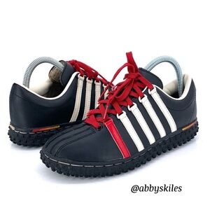 K-Swiss Y2K Classic Varsity Sneakers Trainers Black White Size 5